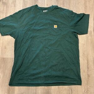 Dark green men’s loose fit 2xl carhartt short sleeve